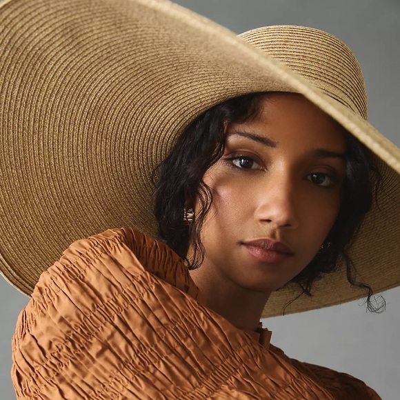 Anthropologie San Diego Hat Co. Garden Party Oversized Floppy Hat - Picture 2 of 4